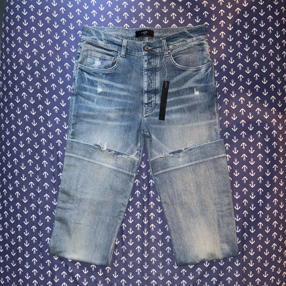 AMIRI - Clay Indigo Stack Flare Jeans